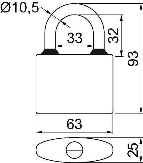 RV.OVAL.32 visák modry 3 kl.