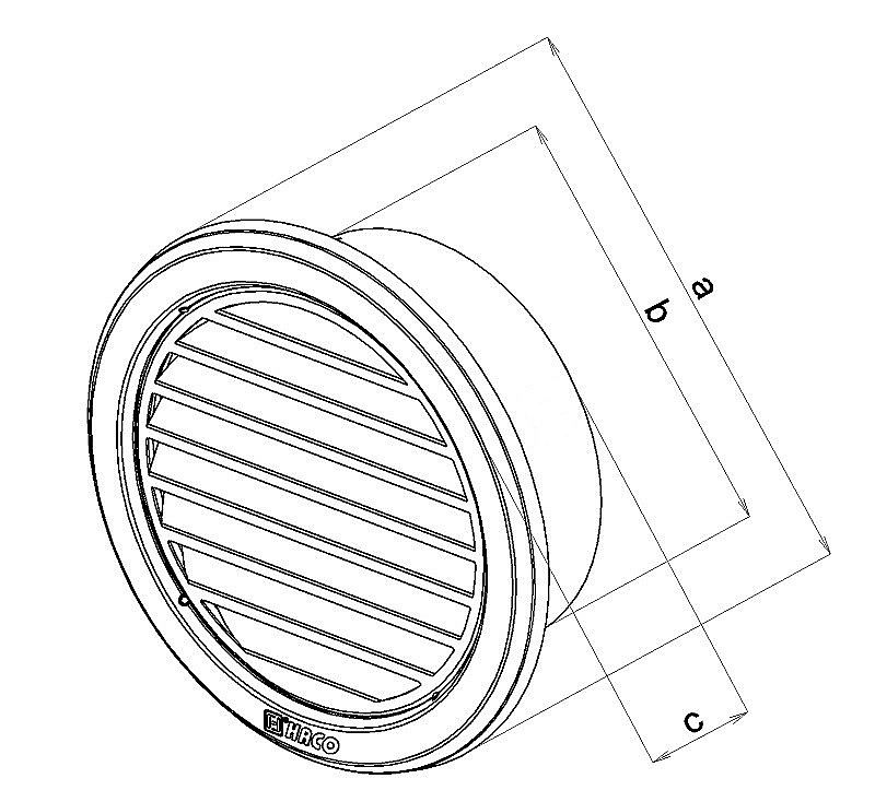 Větrací mřížka průměr 100 mm nerez