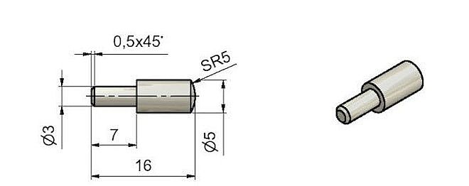 Podpěrka 7/5 Ms 8162