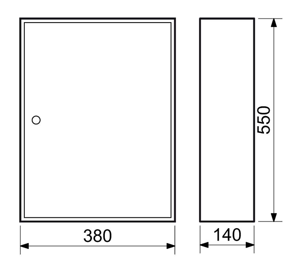 TS.150.D1 skříňka na 150 klíčů 55x38x10 mm