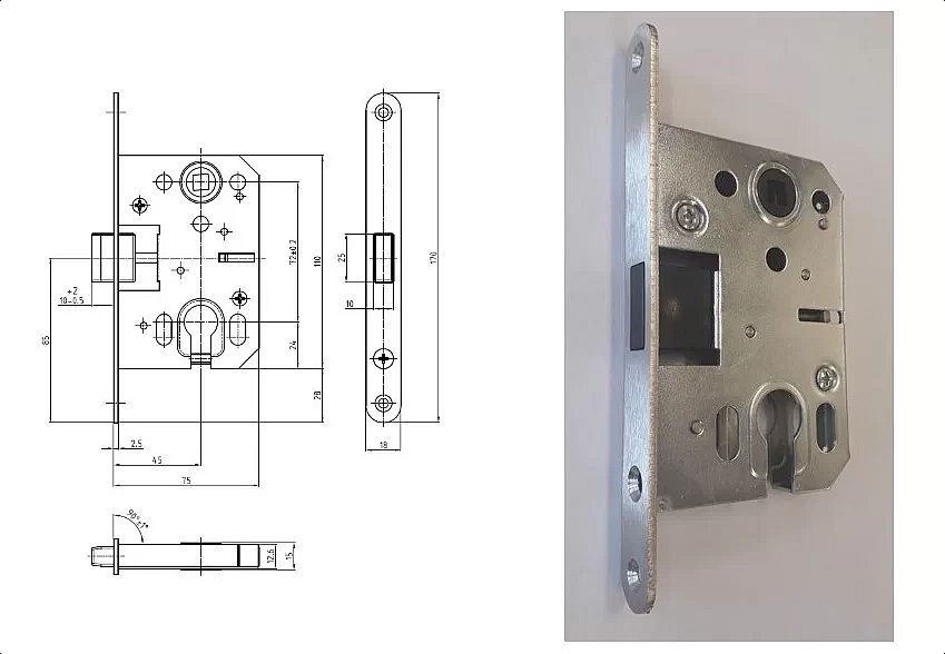 Magnetický zámek řada K 040