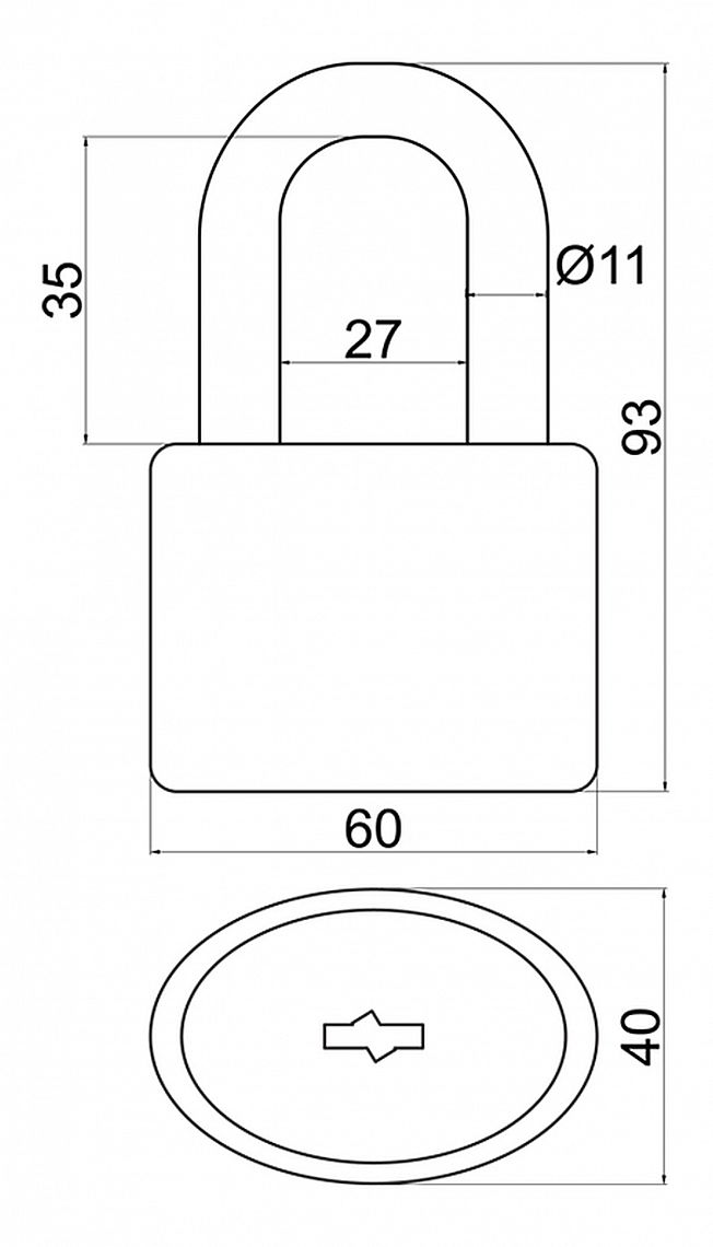 RV.14.60 visací zámek (jako 114/60)