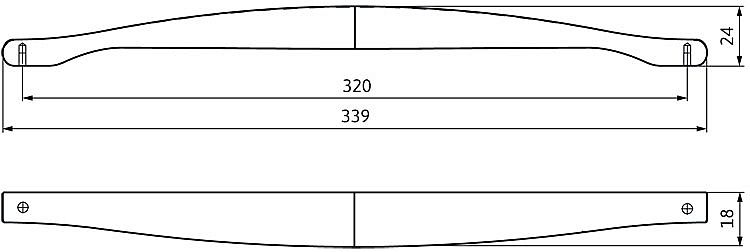 Úchytka 2356 antracit lesk