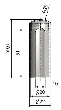 Návlek TRIO 20 ABS 9592 plastový