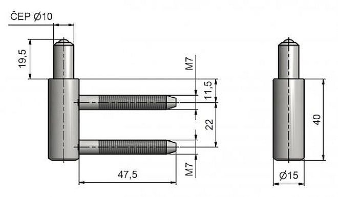 Spodni dil TRIO 15 SD 22/M7 6929