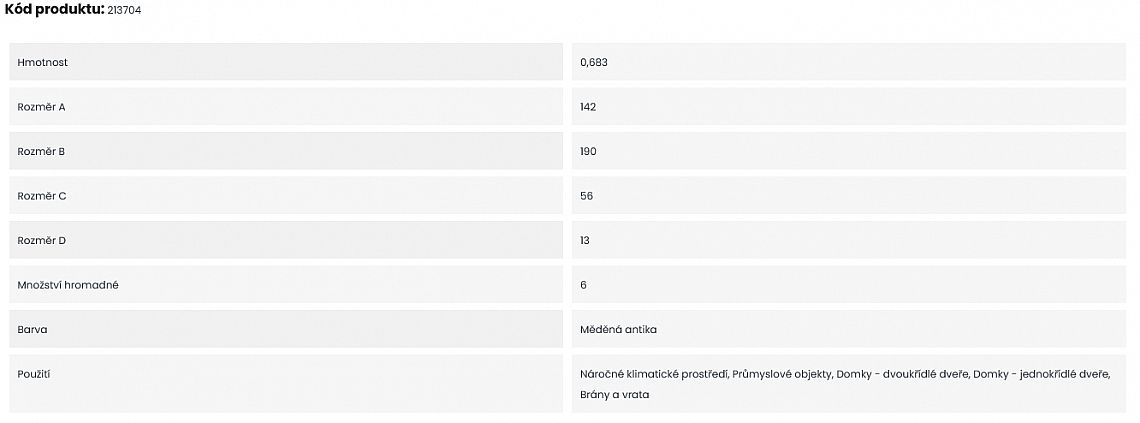 TOKOZ P 120 petlice