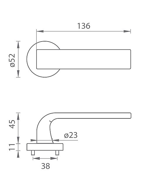 TI CINTO R 2732 rozetové kování Titan