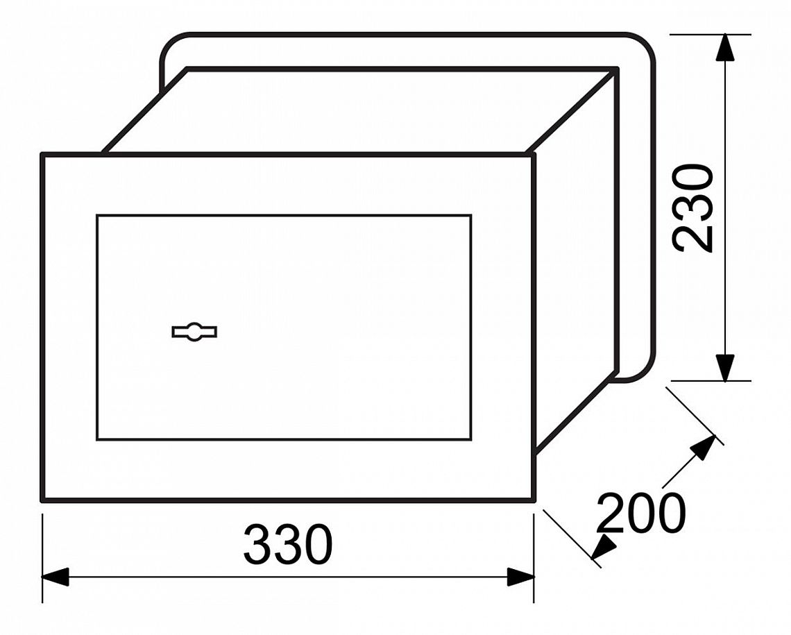 RS.23.SK sejf na klíč do zdi