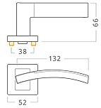 Vector RHR rozetové kování chrom/chrom antracit