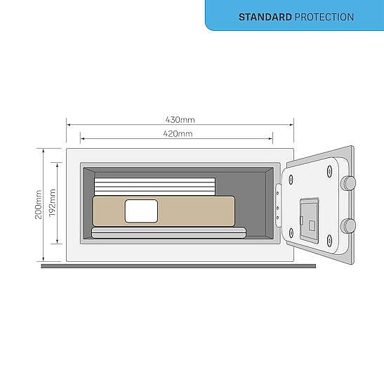 YLV/200/DB2/ yale safe laptop