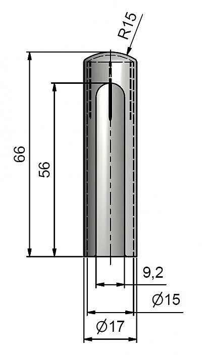 Návlek TRIO 15 PP ABS 9595 plastový