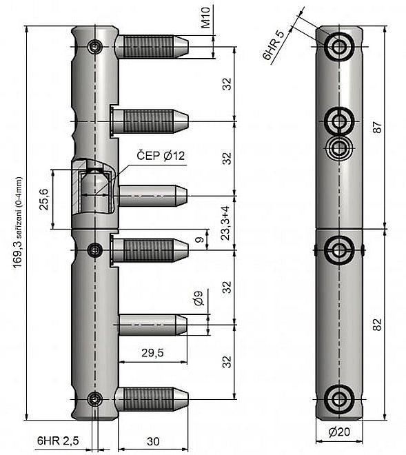 TRIO 20 MAX BZ M10x29 modrý zinek  5521