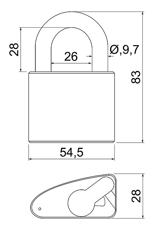 RV.ES.30/35 + RV.310.L. SET 2+1 -2 vložky EURO SECURE + 1 visací zámek RV.310