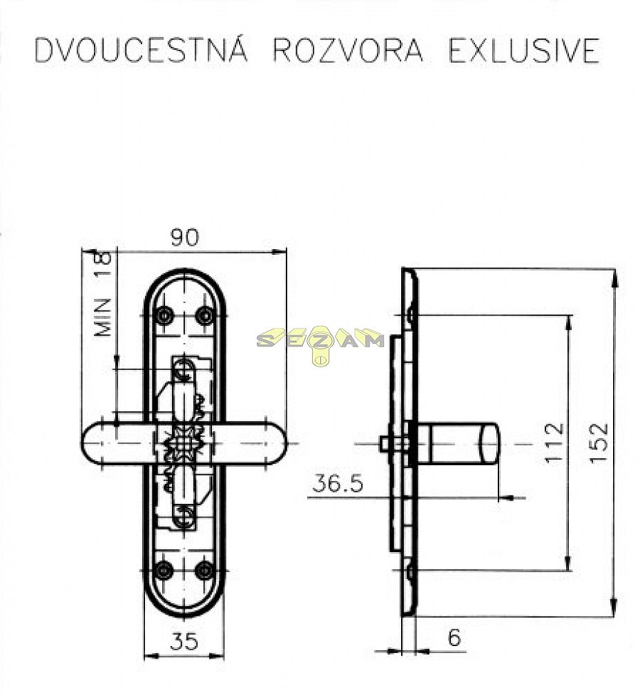 EXCLUSIVE 820 chrom rozvora