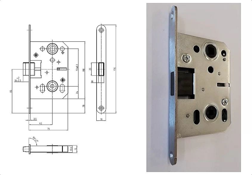 Magnetický zámek řada K 040