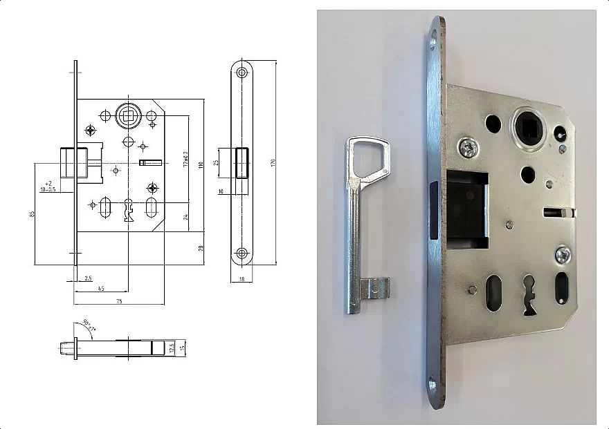 Magnetický zámek řada K 040