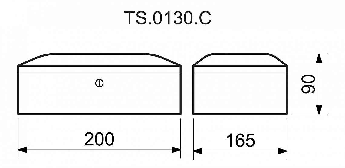 TS.0120.C červená pokladnička 255x200x90