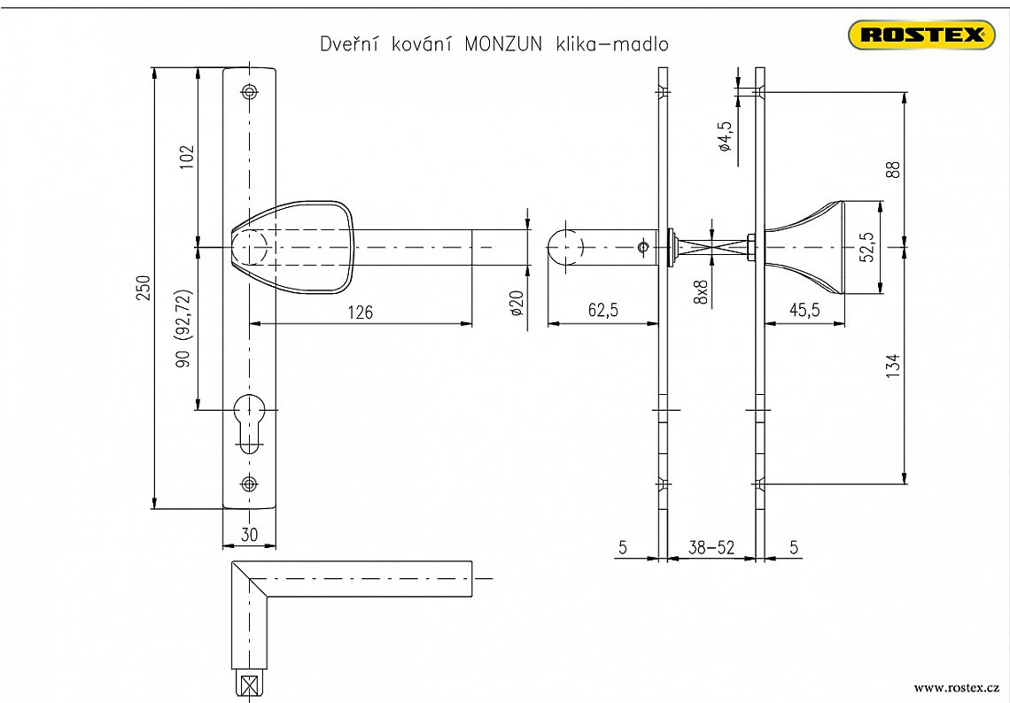 MONZUN VL 90 KLIKA-KLIKA nerez mat