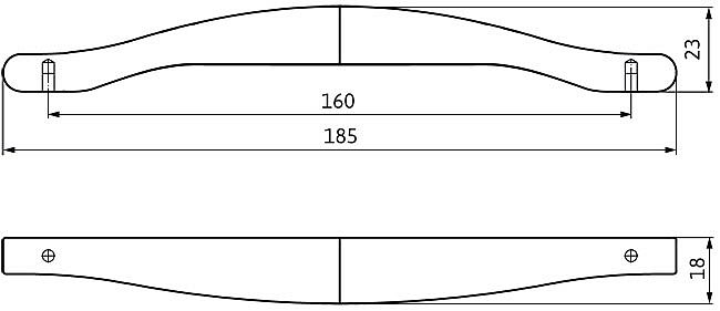 Úchytka 2356 antracit mat