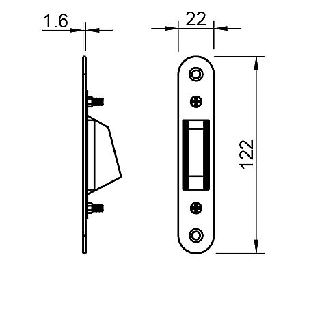 TUPAI protiplech magnetický 2865 k magnetickému zámku