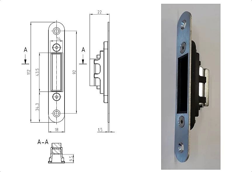 Magnetický zámek řada K 040