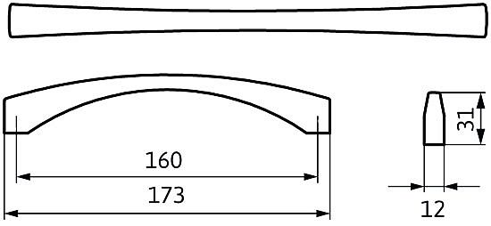 Úchytka 2198 antik ocel efekt