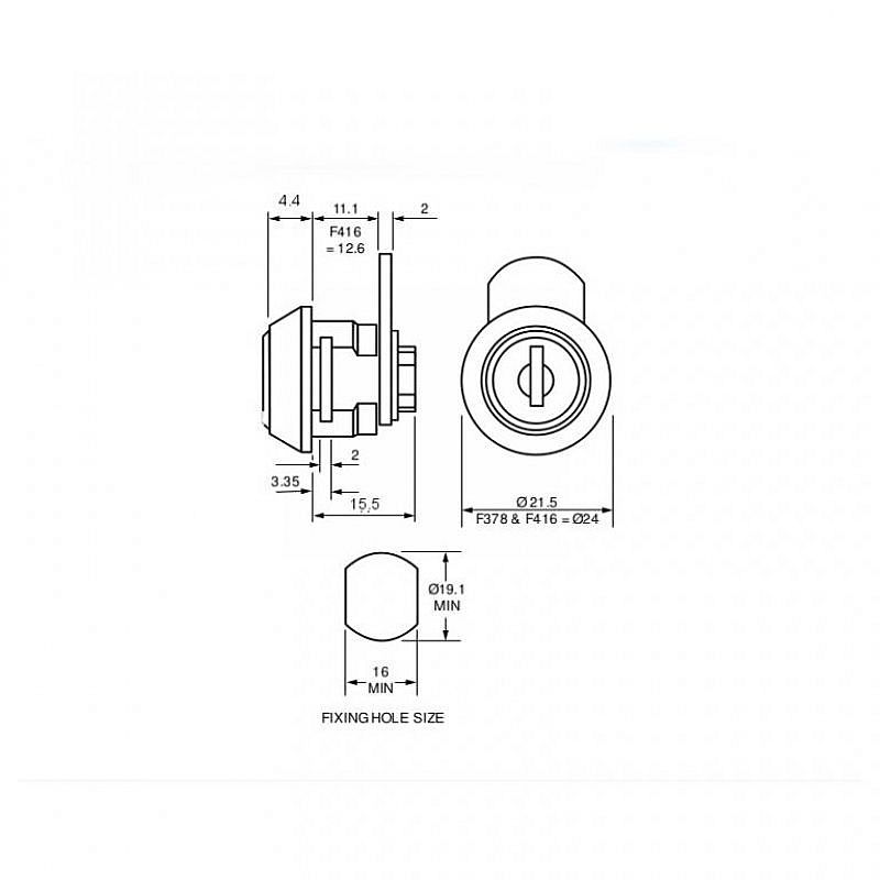 Zámek EUROLOCK F418-0006