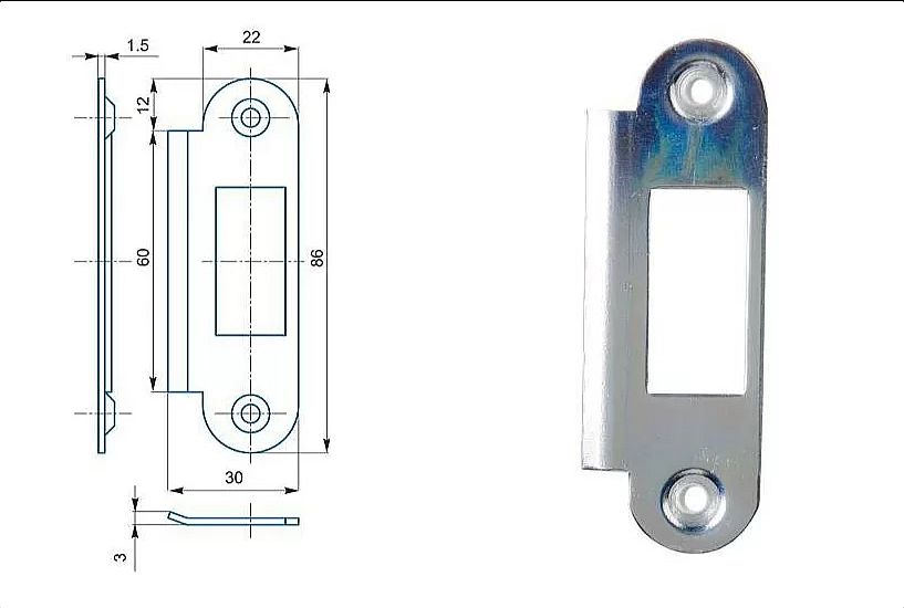 Protiplech K185 BZN univerzál