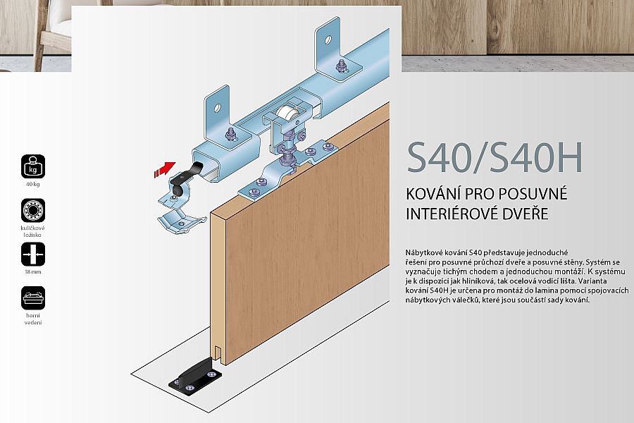 Sada pojezdů pro kování S 40/80/80N