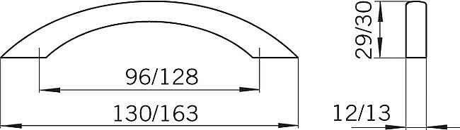 Úchytka 809 nikl mat