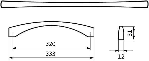 Úchytka 2198 antik ocel efekt