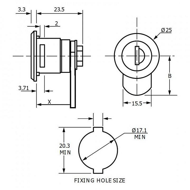 Zámek EUROLOCK F342-0002