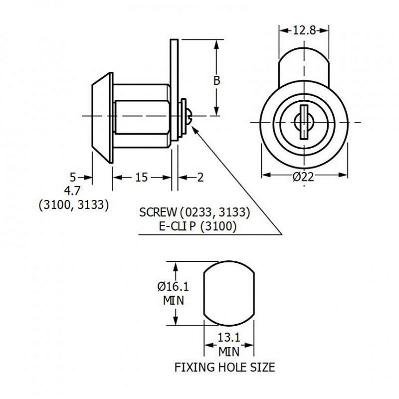 zámek EUROLOCK 0233-0144