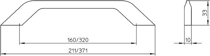 Úchytka 2267 chrom lesk