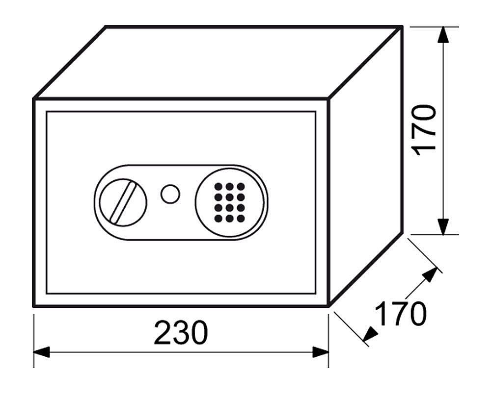 Nábytkový sejf RS.17.EDN s elektronickým zámkem