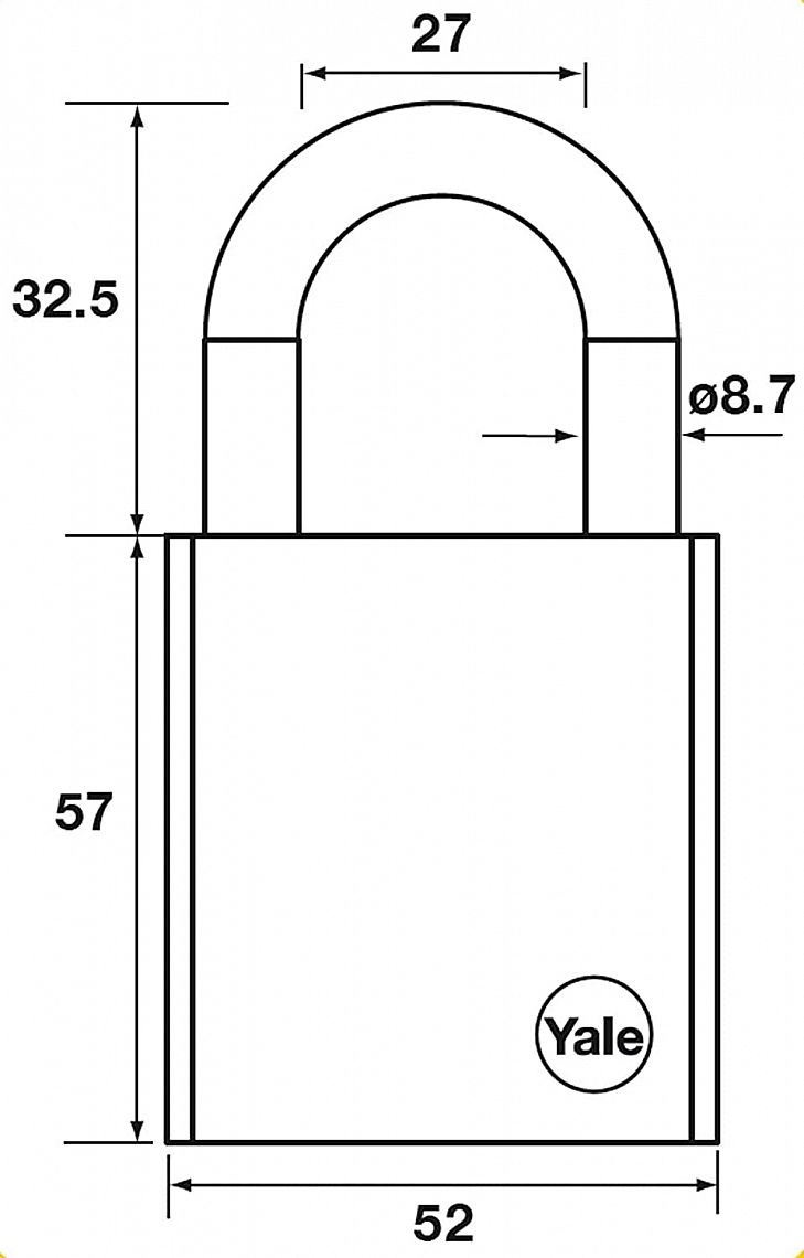 Y128B/50/132/1/B VIS.zámek INSERT pro půlvložku