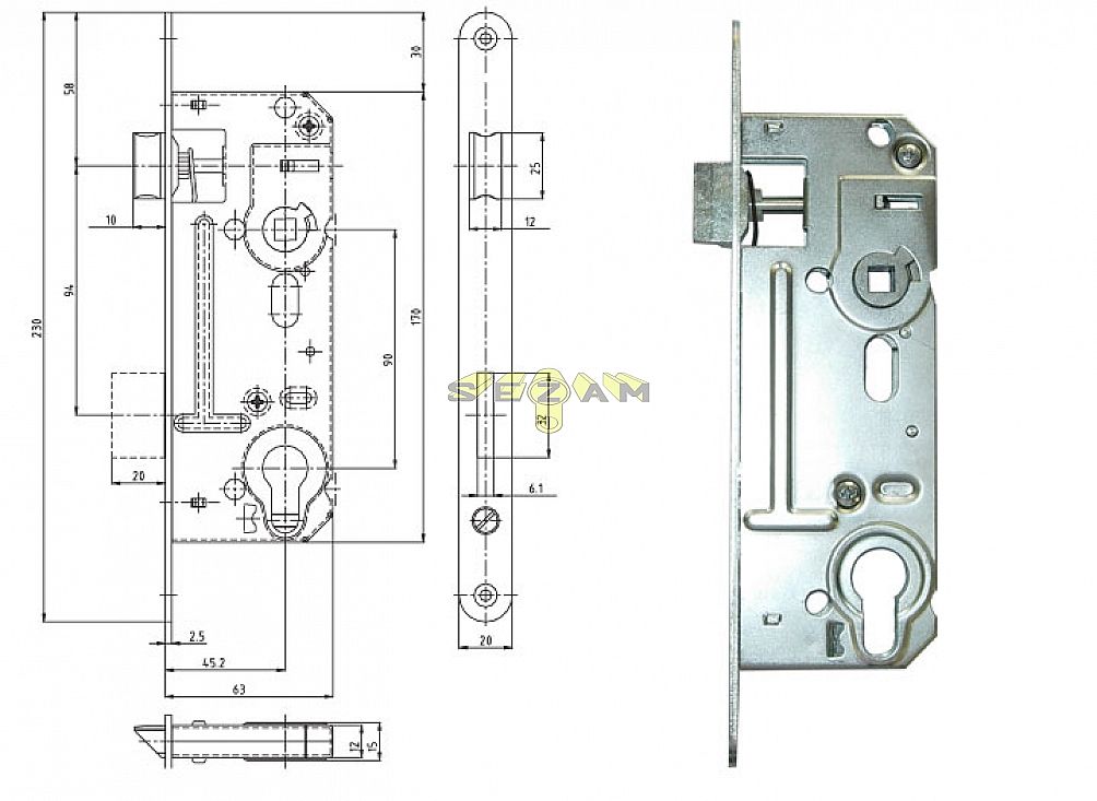 02-06 PP PL 90/63 D45 (jako 5131) Protipožární