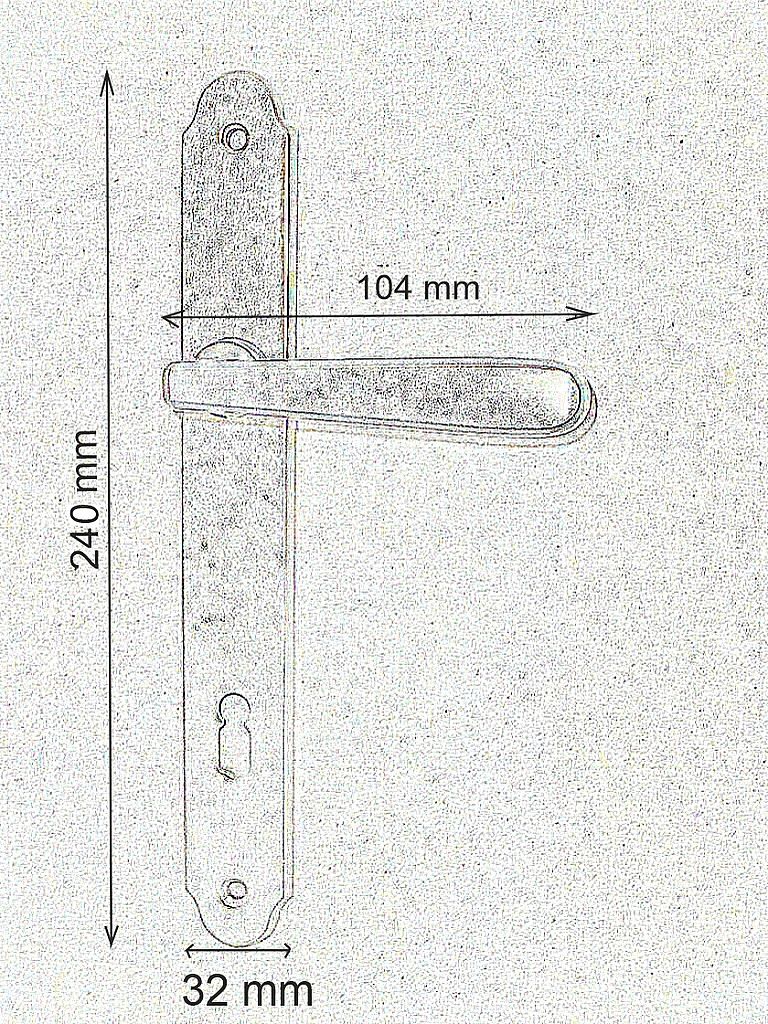 INDIVIDUAL broušený chrom klika-koule