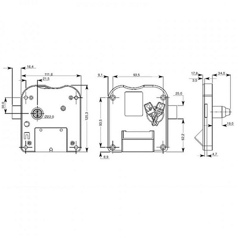 Moncovní zámek EURO-LOCKS 2786