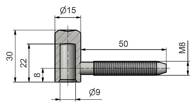 60/9 VD M8 6915 zinek