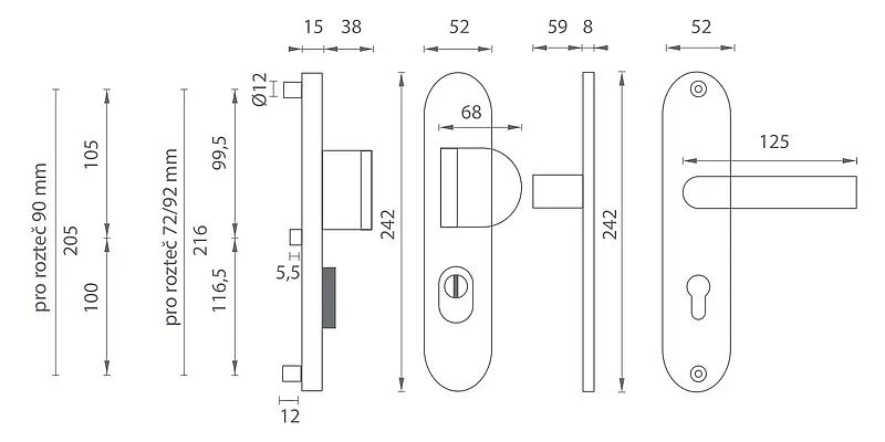 BETA PLUS F4/72 klika+madlo