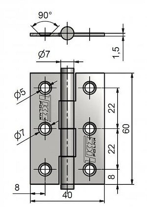 KZ 60 nábvytkový závěs 8260