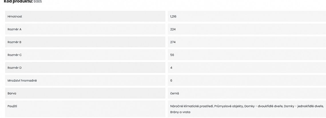 TOKOZ P 110 petlice