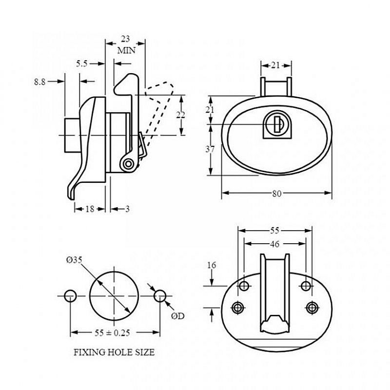 Zámek EUROLOCK F333-0001