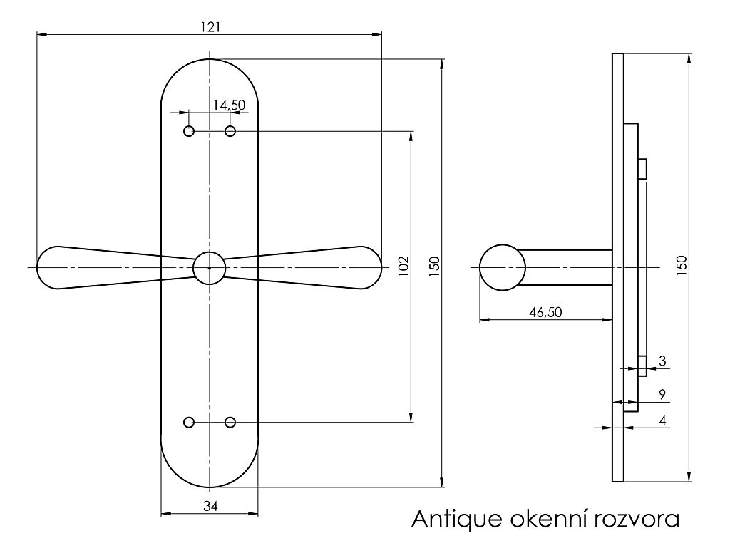 ANTIQUE rozvora