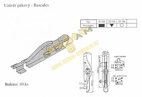 12154 vratový mechanismus baskules