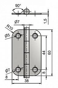 KZ 60 zinek 60x38 BEZ PROLISU 8264