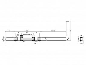 Zástrč vratová 500/16 Zn 032923