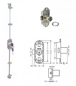 ARMSTRONG 701-22 Ni zámek třícestný