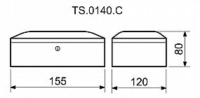 TS.0120.C červená pokladnička 255x200x90